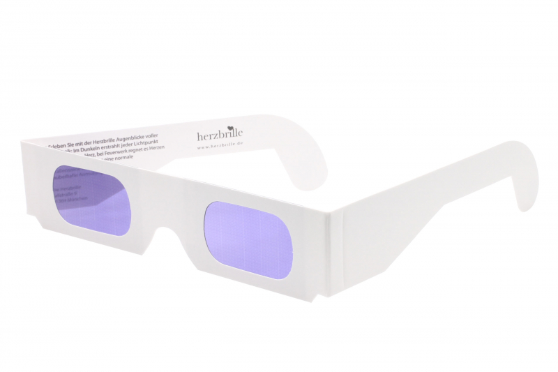 Herzbrille Weiß